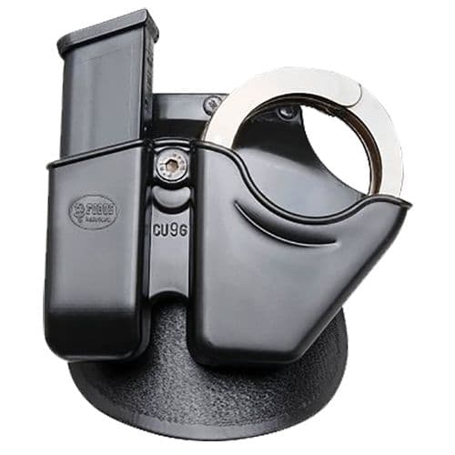 Fobus CU9G Handcuff/Magazine Combo Case 9mm Luger 40 S&W 357 Mag Fits Glock/H&K Plastic Black Paddle Fobus CU9G Handcuff/Magazine Combo Case 9mm Luger 40 S&W 357 Mag Fits Glock/H&K Plastic Black Paddle