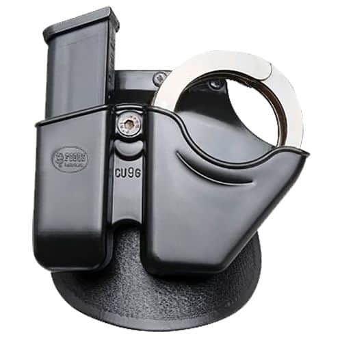 Fobus CU9G Handcuff/Magazine Combo Case 9mm Luger 40 S&W 357 Mag Fits Glock/H&K Plastic Black Paddle Fobus CU9G Handcuff/Magazine Combo Case 9mm Luger 40 S&W 357 Mag Fits Glock/H&K Plastic Black Paddle