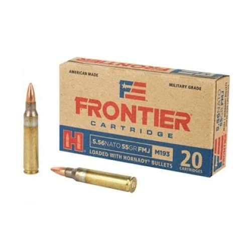 Hornady Frontier 5.56x45mm FMJ, 55 Grain, 20 Rounds FR200 2 Hornady Frontier 5.56x45mm FMJ, 55 Grain, 20 Rounds FR200 2