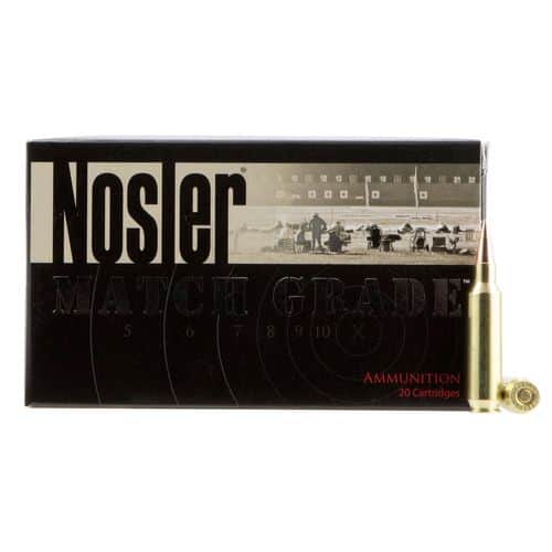 Nosler 60162 Match Grade RDF 22 Nosler 85 gr Hollow Point Boat-Tail (HPBT) 20 Bx/ 10 Cs Nosler 60162 Match Grade RDF 22 Nosler 85 gr Hollow Point Boat-Tail (HPBT) 20 Bx/ 10 Cs