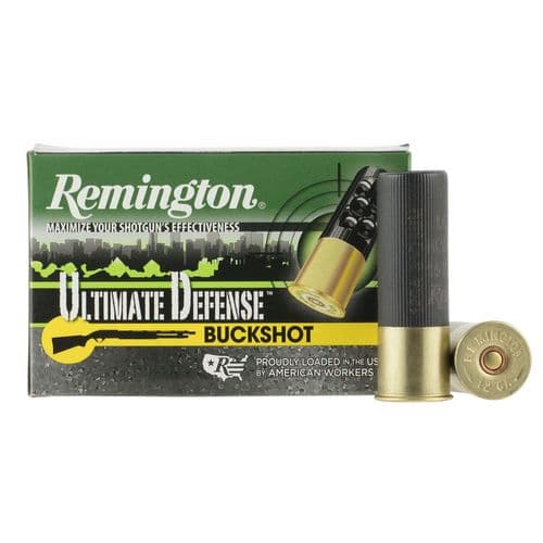 Remington Ammunition 20633 Ultimate Defense 12 Gauge 3" 15 Pellets 00 Buck Shot 5 Bx/ 20 Cs Remington Ammunition 20633 Ultimate Defense 12 Gauge 3" 15 Pellets 00 Buck Shot 5 Bx/ 20 Cs