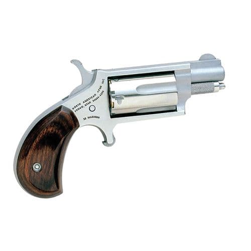 North American Arms 22MSC Mini-Revolver 22 LR,22 Mag 5rd 1.13" Overall Stainless Steel with Rosewood Birdshead Grip North American Arms 22MSC Mini-Revolver 22 LR,22 Mag 5rd 1.13" Overall Stainless Steel with Rosewood Birdshead Grip