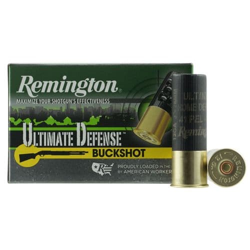 Remington Ammunition 20639 Ultimate Defense 12 Gauge 3" 41 Pellets 4 Buck Shot 5 Bx/ 20 Cs Remington Ammunition 20639 Ultimate Defense 12 Gauge 3" 41 Pellets 4 Buck Shot 5 Bx/ 20 Cs