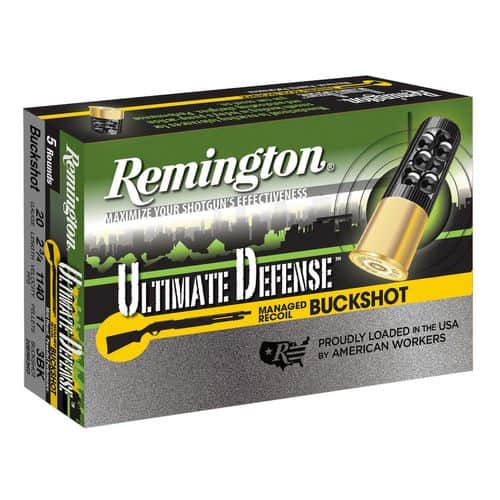 Remington Ammunition 20681 Ultimate Defense 20 Gauge 2.75" 17 Pellets 3 Buck Shot 5 Bx/ 20 Cs Remington Ammunition 20681 Ultimate Defense 20 Gauge 2.75" 17 Pellets 3 Buck Shot 5 Bx/ 20 Cs