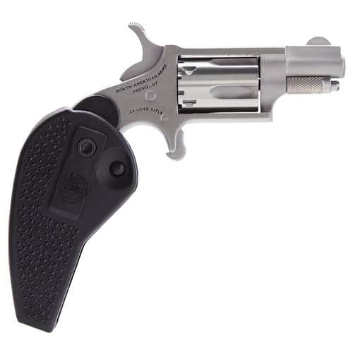 North American Arms 22LRHG Mini-Revolver 22 LR 5rd 1.13" Overall Stainless Steel with Black Synthetic Holster Grip North American Arms 22LRHG Mini-Revolver 22 LR 5rd 1.13" Overall Stainless Steel with Black Synthetic Holster Grip