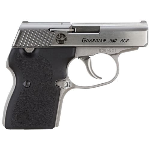 North American Arms 380GUARDIAN Guardian 380 ACP 2.50" 6+1 Stainless Steel Black Rubber Grip DAO North American Arms 380GUARDIAN Guardian 380 ACP 2.50" 6+1 Stainless Steel Black Rubber Grip DAO