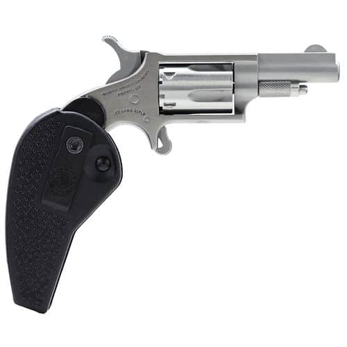 North American Arms 22LLRHG Mini-Revolver 22 LR 5rd 1.63" Overall Stainless Steel with Black Synthetic Holster Grip North American Arms 22LLRHG Mini-Revolver 22 LR 5rd 1.63" Overall Stainless Steel with Black Synthetic Holster Grip