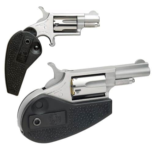 North American Arms MSCHG Mini-Revolver 22 LR,22 Mag 5rd 1.13" Overall Stainless Steel with Black Synthetic Holster Grip North American Arms MSCHG Mini-Revolver 22 LR,22 Mag 5rd 1.13" Overall Stainless Steel with Black Synthetic Holster Grip