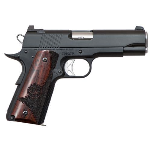 Dan Wesson 01834 Vigil Commander 45 ACP 4.25" 8+1 Black Black Duty Stainless Steel Slide Wood Grip Dan Wesson 01834 Vigil Commander 45 ACP 4.25" 8+1 Black Black Duty Stainless Steel Slide Wood Grip
