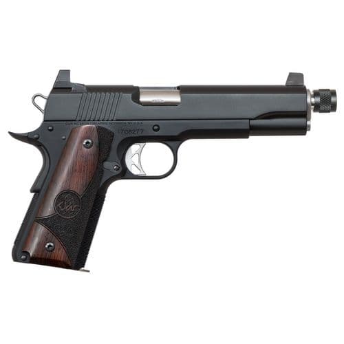 Dan Wesson 01830 Vigil SR 45 ACP 5" 8+1 Black Black Duty Stainless Steel Slide Wood Grip Dan Wesson 01830 Vigil SR 45 ACP 5" 8+1 Black Black Duty Stainless Steel Slide Wood Grip