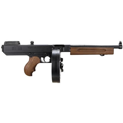 Thompson TA5 1927A-1 Lightweight Deluxe 45 ACP 10.50" 50+1 Black Hard Coat Anodized American Walnut Thompson TA5 1927A-1 Lightweight Deluxe 45 ACP 10.50" 50+1 Black Hard Coat Anodized American Walnut