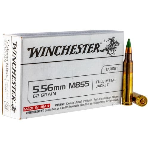 Winchester Ammo Q3269 USA 5.56x45mm NATO 62 gr Full Metal Jacket (FMJ) 20 Bx/50 Cs Winchester Ammo Q3269 USA 5.56x45mm NATO 62 gr Full Metal Jacket (FMJ) 20 Bx/50 Cs