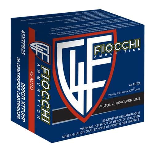 Fiocchi 45XTPB25 Extrema 45 ACP 200 gr XTP Hollow Point 25 Bx/ 20 Cs Fiocchi 45XTPB25 Extrema 45 ACP 200 gr XTP Hollow Point 25 Bx/ 20 Cs