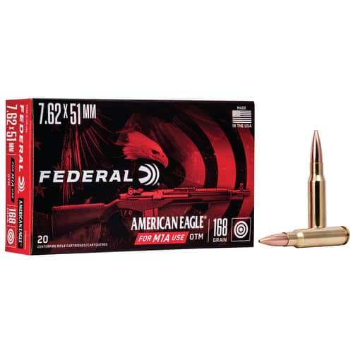 Federal A76251M1A American Eagle 7.62x51mm NATO 168 gr Open Tip Match (OTM) 20 Bx/ 10 Cs Federal A76251M1A American Eagle 7.62x51mm NATO 168 gr Open Tip Match (OTM) 20 Bx/ 10 Cs