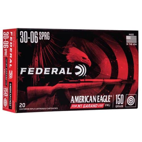 Federal AE3006M1 American Eagle 30-06 Springfield 150 gr Full Metal Jacket (FMJ) 20 Bx/ 10 Cs Federal AE3006M1 American Eagle 30-06 Springfield 150 gr Full Metal Jacket (FMJ) 20 Bx/ 10 Cs