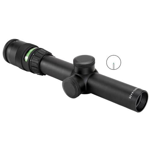 Trijicon 200057 AccuPoint Black Hardcoat Anodized 1-4x 24mm 30mm Tube Illuminated Green Triangle Post Reticle Trijicon 200057 AccuPoint Black Hardcoat Anodized 1-4x 24mm 30mm Tube Illuminated Green Triangle Post Reticle