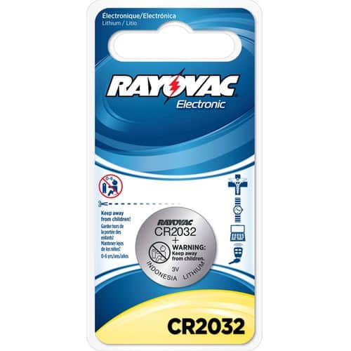 Rayovac KECR20321 CR2032 Lithium 3 Volts Lithium Battery Stick 225 mAh Rayovac KECR20321 CR2032 Lithium 3 Volts Lithium Battery Stick 225 mAh