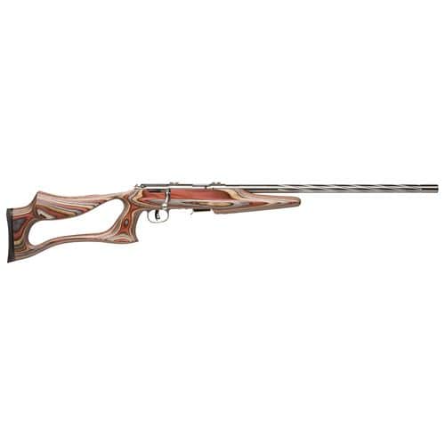 Savage Arms 25740 Mark II BSEV 22 LR 5+1 Cap 21" Satin Stainless Rec/Barrel Multi Laminate Fixed Thumbhole Stock Right Hand (Full Size) Savage Arms 25740 Mark II BSEV 22 LR 5+1 Cap 21" Satin Stainless Rec/Barrel Multi Laminate Fixed Thumbhole Stock Right Hand (Full Size)