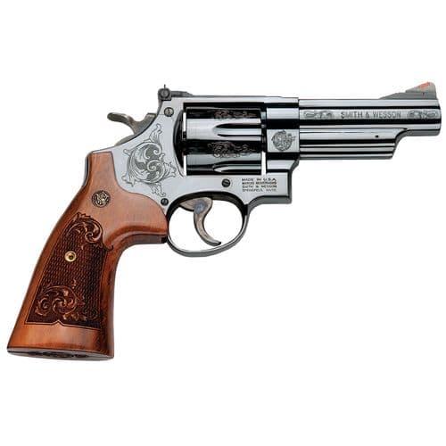 Smith & Wesson 150783 29 44 Rem Mag 6rd 4" Blued Blued Carbon Steel Engraved Wood Engraved Grip Smith & Wesson 150783 29 44 Rem Mag 6rd 4" Blued Blued Carbon Steel Engraved Wood Engraved Grip