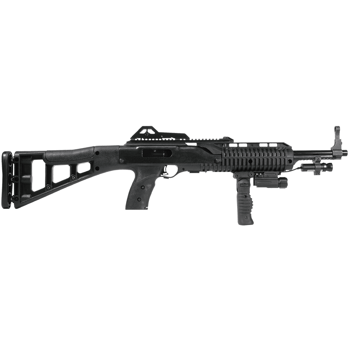 Hi-Point 995FGFLLAZTS 995TS Carbine 9mm Luger 16.50" 10+1 Black All Weather Molded Stock W/Forward Folding Grip, Weapon-Mounted Flashlight and Laser Hi-Point 995FGFLLAZTS 995TS Carbine 9mm Luger 16.50" 10+1 Black All Weather Molded Stock W/Forward Folding Grip, Weapon-Mounted Flashlight and Laser