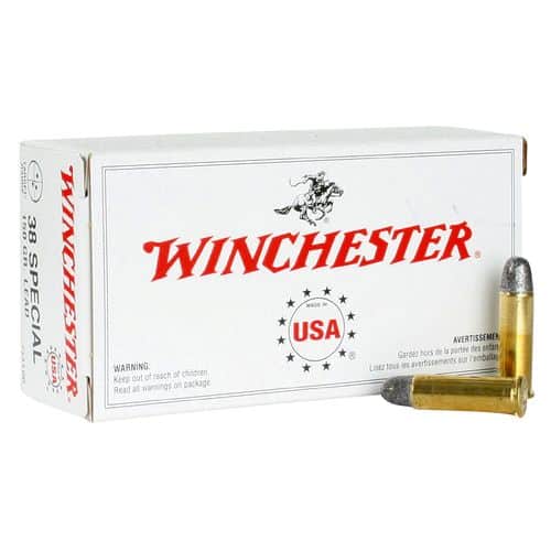 Winchester Ammo USA 38 Special 150 gr Lead Round Nose - Q4196 Winchester Ammo USA 38 Special 150 gr Lead Round Nose - Q4196