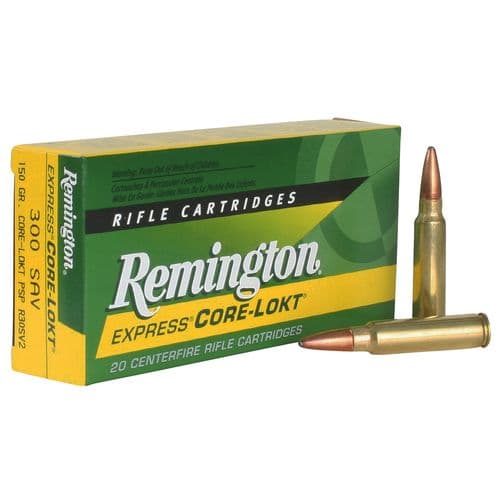Remington Ammunition 21465 Core-Lokt 300 Savage 150 gr Core-Lokt Pointed Soft Point (PSPCL) 20 Bx/ 10 Cs Remington Ammunition 21465 Core-Lokt 300 Savage 150 gr Core-Lokt Pointed Soft Point (PSPCL) 20 Bx/ 10 Cs