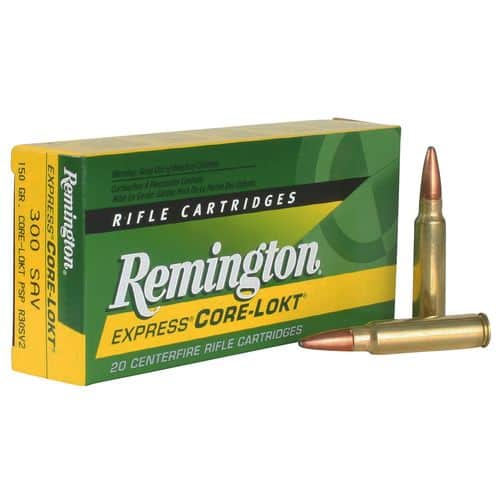 Remington Ammunition 21465 Core-Lokt 300 Savage 150 gr Core-Lokt Pointed Soft Point (PSPCL) 20 Bx/ 10 Cs Remington Ammunition 21465 Core-Lokt 300 Savage 150 gr Core-Lokt Pointed Soft Point (PSPCL) 20 Bx/ 10 Cs