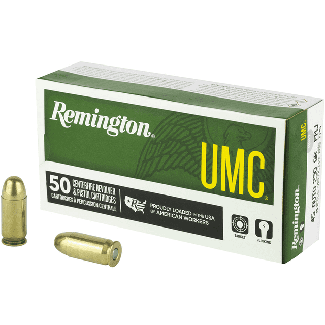Remington UMC 45 ACP 230 gr Full Metal Jacket Handgun Ammo Remington UMC 45 ACP 230 gr Full Metal Jacket Handgun Ammo