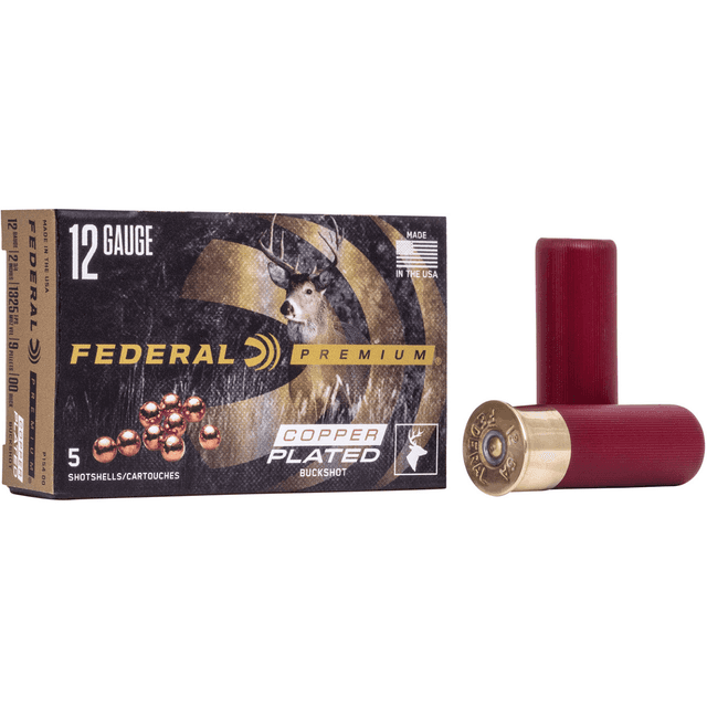 Federal P15400 Premium Vital-Shok 12 Gauge 2.75" 9 Pellets 00 Buck Shot 5 Bx/ 50 Cs Federal P15400 Premium Vital-Shok 12 Gauge 2.75" 9 Pellets 00 Buck Shot 5 Bx/ 50 Cs