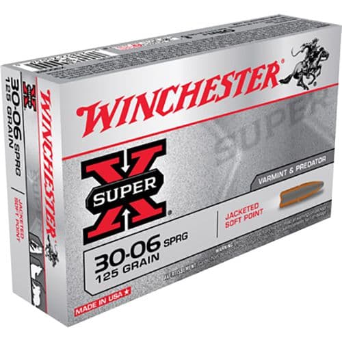Winchester Ammo Super X 30-06 Springfield 125 gr Jacketed Soft Point - X30062 Winchester Ammo Super X 30-06 Springfield 125 gr Jacketed Soft Point - X30062