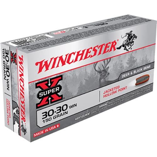 Winchester Ammo X30301 Super-X 30-30 Win 150 gr Jacketed Hollow Point (JHP) 20 Bx/10 Cs Winchester Ammo X30301 Super-X 30-30 Win 150 gr Jacketed Hollow Point (JHP) 20 Bx/10 Cs