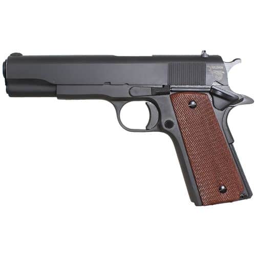 Taylors and Company 1911STD 1911 Traditional 45 ACP 5" 7+1 Blued Blued Steel Slide Checkered Walnut Grip Taylors and Company 1911STD 1911 Traditional 45 ACP 5" 7+1 Blued Blued Steel Slide Checkered Walnut Grip