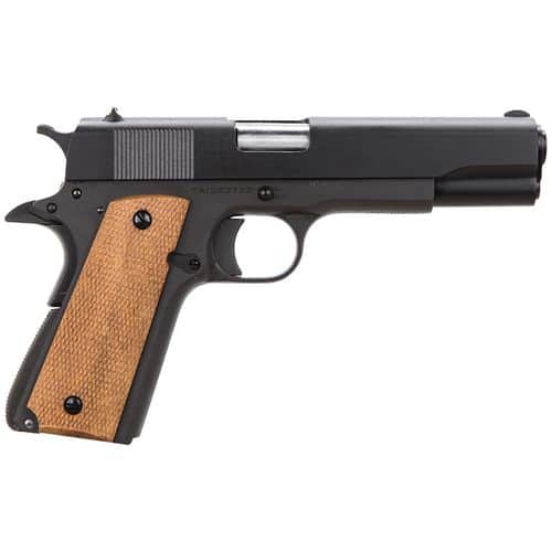 Taylors and Company 1911AC 1911 45 ACP 5" 7+1 Blued Blued Steel Slide Walnut Grip Taylors and Company 1911AC 1911 45 ACP 5" 7+1 Blued Blued Steel Slide Walnut Grip