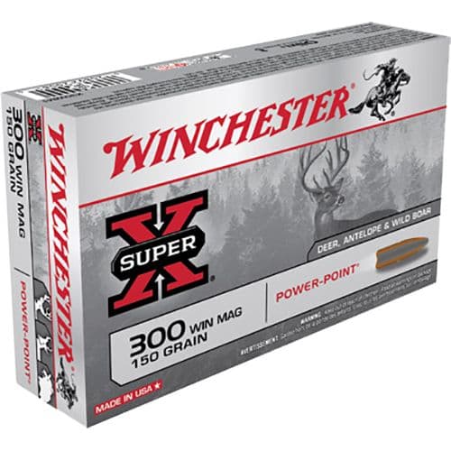 Winchester Ammo Power-Point 300 Win Mag 150 gr Power Point - X30WM1 Winchester Ammo Power-Point 300 Win Mag 150 gr Power Point - X30WM1