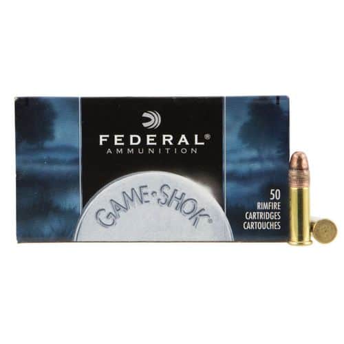 Federal 724 Game-Shok 22 LR 31 gr Copper Plated Hollow Point (CPHP) 50 Bx/ 100 Cs Federal 724 Game-Shok 22 LR 31 gr Copper Plated Hollow Point (CPHP) 50 Bx/ 100 Cs