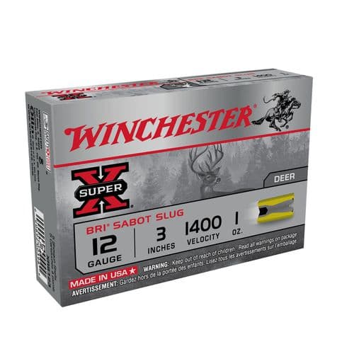 Winchester Ammo XRS123 Super X 12 Gauge 3" 1 oz BRI Sabot Slug Shot 5 Bx/ 50 Cs Winchester Ammo XRS123 Super X 12 Gauge 3" 1 oz BRI Sabot Slug Shot 5 Bx/ 50 Cs