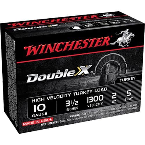 Winchester Ammo STH105 Double X High Velocity Turkey 10 Gauge 3.5" 2 oz 5 Shot 10 Bx Winchester Ammo STH105 Double X High Velocity Turkey 10 Gauge 3.5" 2 oz 5 Shot 10 Bx