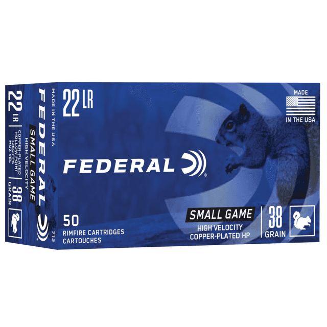 Federal 22LR 38gr Copper-Plated Round Nose 50 Per Box Federal 22LR 38gr Copper-Plated Round Nose 50 Per Box