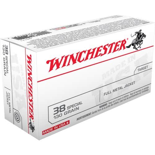 Winchester Ammo USA 38 Special 130 gr Full Metal Jacket - Q4171 Winchester Ammo USA 38 Special 130 gr Full Metal Jacket - Q4171