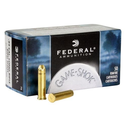 Federal 716 Game-Shok 22 LR 25 GR #12 Lead Bird Shot 50 Bx Federal 716 Game-Shok 22 LR 25 GR #12 Lead Bird Shot 50 Bx