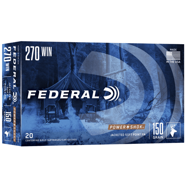 Federal Power-Shok 270 Win 150 grain, 20 Per Box - 270B Federal Power-Shok 270 Win 150 grain, 20 Per Box - 270B