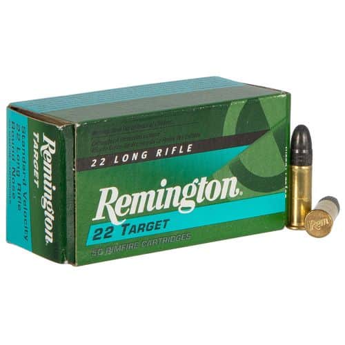 Remington Ammunition 21022 Target 22 LR 40 gr Round Nose (RN) 50 Bx/ 100 Cs Remington Ammunition 21022 Target 22 LR 40 gr Round Nose (RN) 50 Bx/ 100 Cs