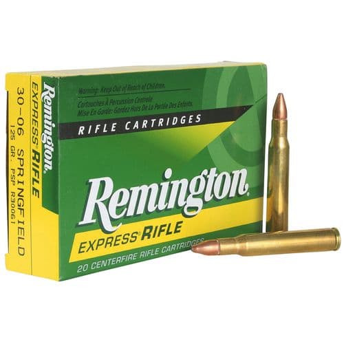 Remington Ammunition 21401 Core-Lokt 30-06 Springfield 125 gr Pointed Soft Point (PSP) 20 Bx/ 10 Cs Remington Ammunition 21401 Core-Lokt 30-06 Springfield 125 gr Pointed Soft Point (PSP) 20 Bx/ 10 Cs