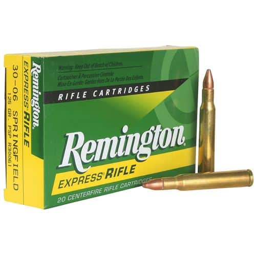 Remington Ammunition 21401 Core-Lokt 30-06 Springfield 125 gr Pointed Soft Point (PSP) 20 Bx/ 10 Cs Remington Ammunition 21401 Core-Lokt 30-06 Springfield 125 gr Pointed Soft Point (PSP) 20 Bx/ 10 Cs