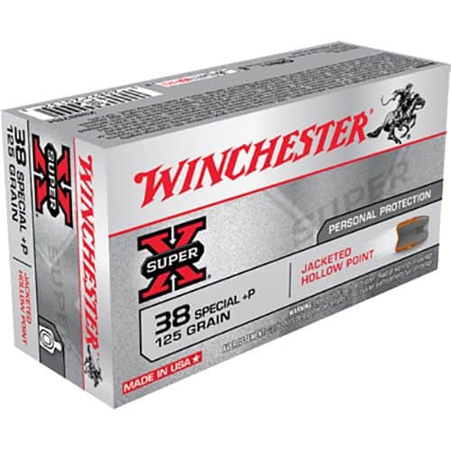 Winchester Ammo X38S7PH Super-X 38 Special +P 125 gr Jacketed Hollow Point (JHP) 50 Bx/10 Cs Winchester Ammo X38S7PH Super-X 38 Special +P 125 gr Jacketed Hollow Point (JHP) 50 Bx/10 Cs