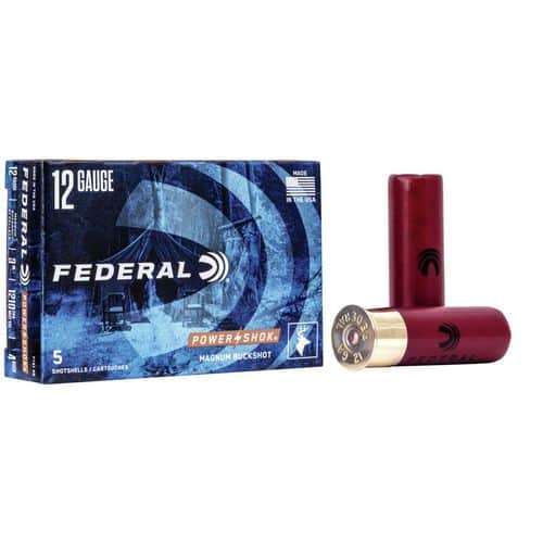 Federal 12ga Power-Shok Magnum Buckshot 3" - 4buck 2 Federal 12ga Power-Shok Magnum Buckshot 3" - 4buck 2