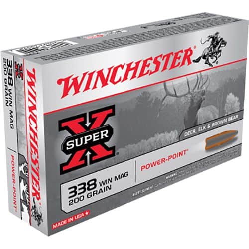 Winchester Ammo X3381 Super-X 338 Win Mag 200 gr Power-Point (PP) 20 Bx/10 Cs Winchester Ammo X3381 Super-X 338 Win Mag 200 gr Power-Point (PP) 20 Bx/10 Cs