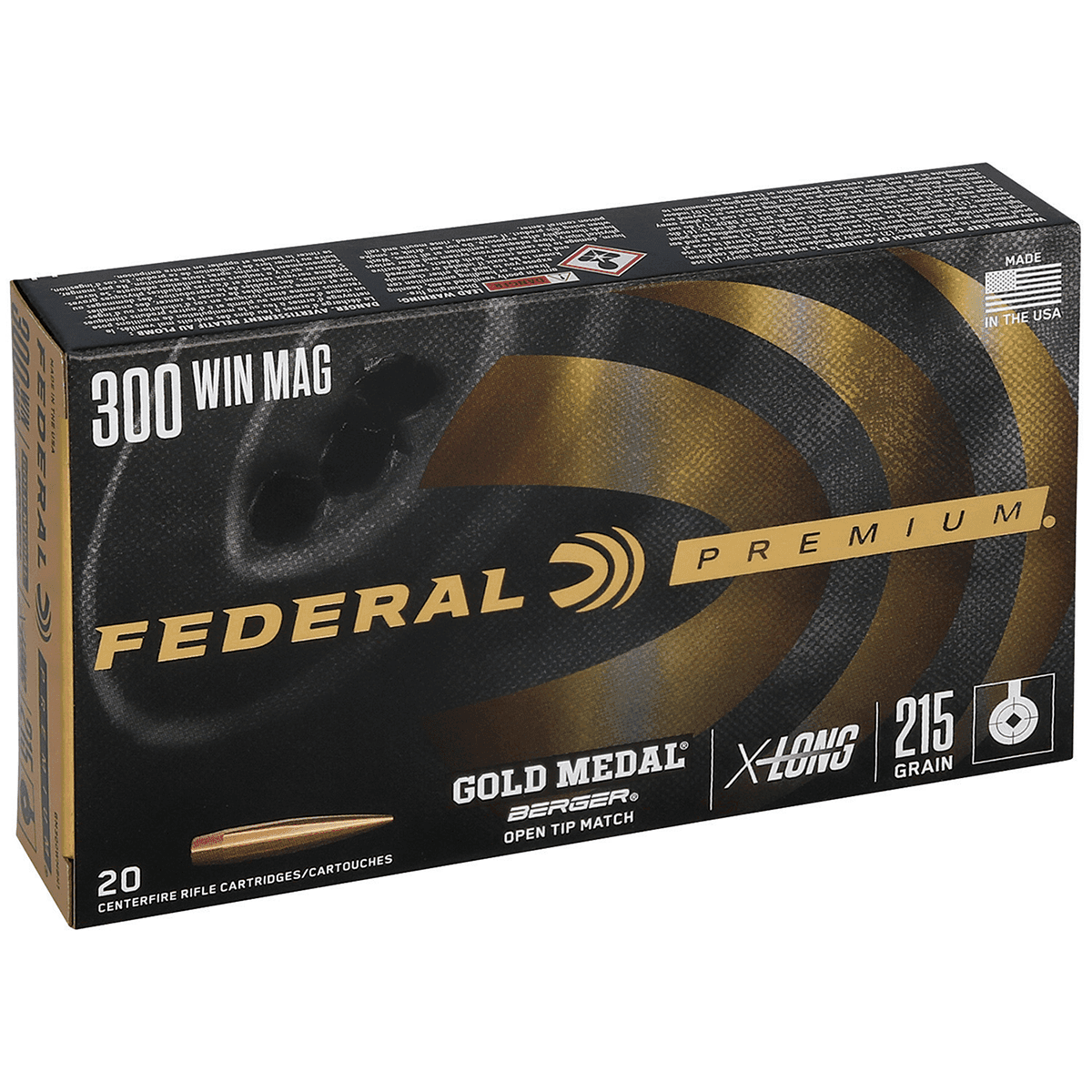 Federal GM300WM Gold Medal 300 Win Mag 190 gr Sierra MatchKing Hollow Point Boat-Tail 20 Bx/ 10 Cs Federal GM300WM Gold Medal 300 Win Mag 190 gr Sierra MatchKing Hollow Point Boat-Tail 20 Bx/ 10 Cs