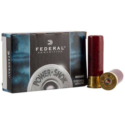 Federal F12700 Power-Shok 12 Gauge 2.75" 9 Pellets 00 Buck Shot 5 Bx/ 50 Cs Federal F12700 Power-Shok 12 Gauge 2.75" 9 Pellets 00 Buck Shot 5 Bx/ 50 Cs