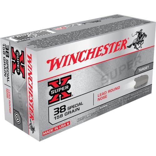 Winchester Ammo X38S1P Super-X 38 Special 158 gr Lead Round Nose (LRN) 50 Bx/10 Cs Winchester Ammo X38S1P Super-X 38 Special 158 gr Lead Round Nose (LRN) 50 Bx/10 Cs